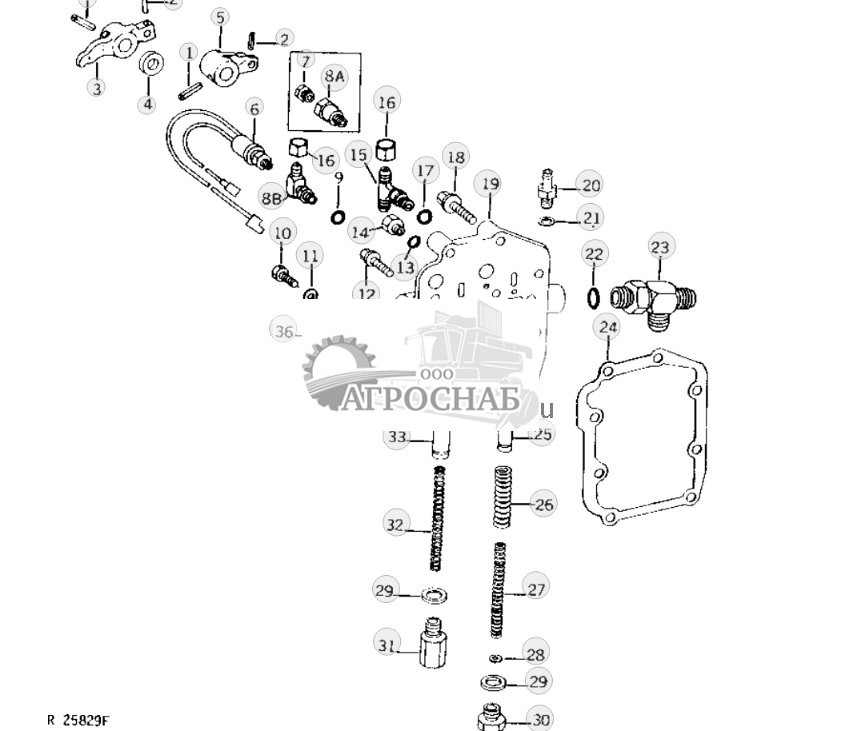 Clutch Oil Pressure Regulating Valve Housing And Valves 